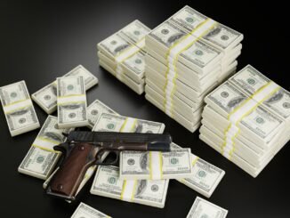 money and gun