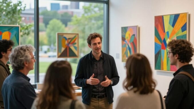 davide barberio in art gallery