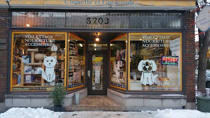 Coquette et Finegueule Animalerie avec toilettage – Pet store with grooming