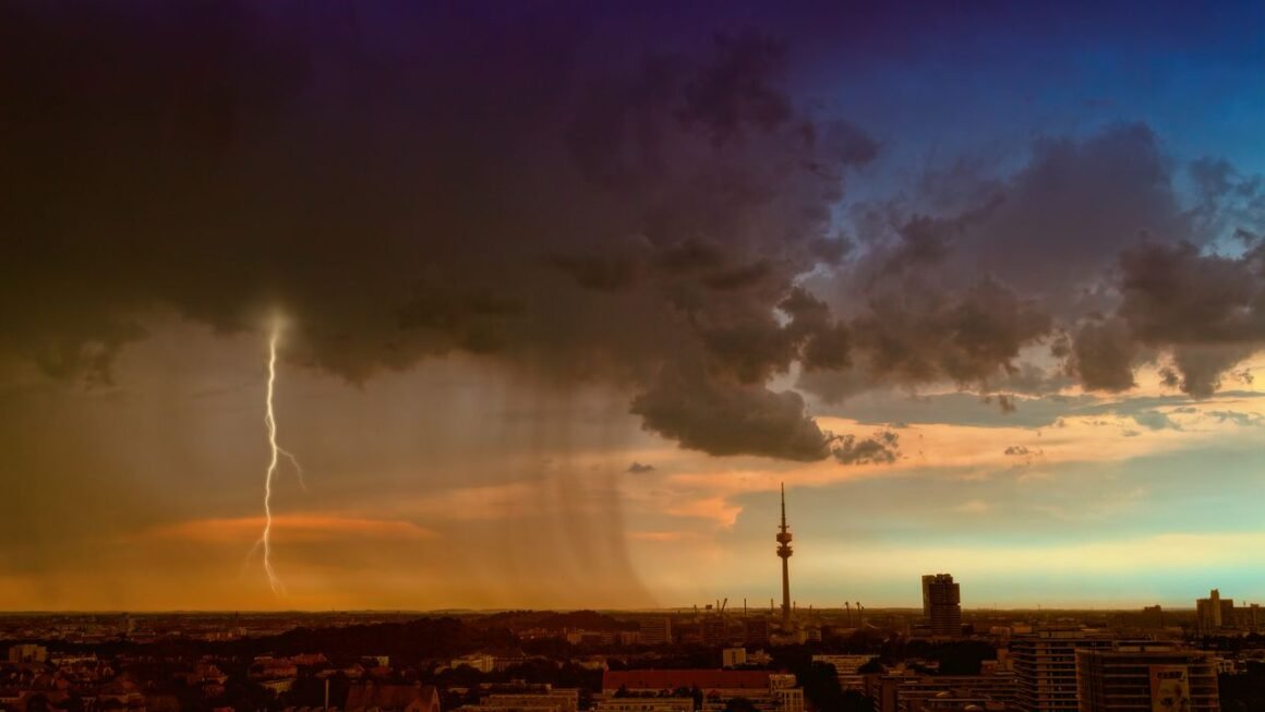 rain and thunderstorms